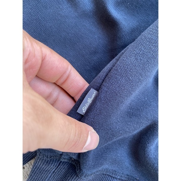 Eddie Bauer Sweater Mens XL Black Crewneck Pullover Fleece Lined Casual Outdoors - Picture 6 of 8